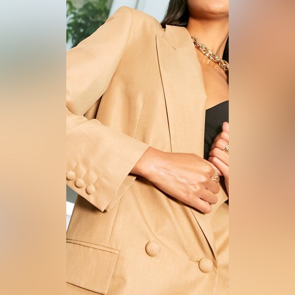 ASOS Jackets & Blazers - Camel - Beige Oversized Blazer